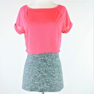 Sweaty Betty Layered Workout Top Coral S